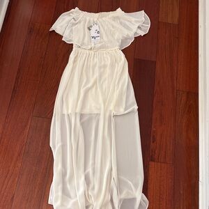 Show Me Your Mumu off the shoulder maxi dress